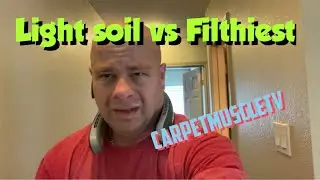 Lightly soiled carpet vs filthy carpet cleaning. Challenger op.