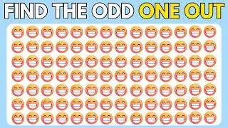 HOW GOOD ARE YOUR EYES! | Find the odd emoji | Hard Level #oddoneoutchallenge