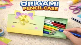 You’ll LOVE This Origami  PENCIL CASE 💛| FAST | 4K |
