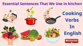 Cooking Verbs In English | Action Verbs For Beginner Daily English | LearnEnglish #englishpractice