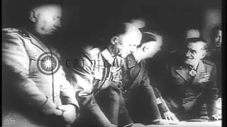 Italy faces defeat in World War II as King Victor Emanuel III takes over the reig...HD Stock Footage