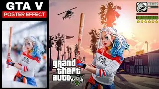 GTA V Poster Effect in PicsArt | Instagram Reels GTA Effect | Mobile Photo Editing