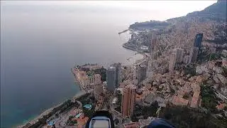 Parapente   MONACO   Roquebrune  Cap Martin   16 Février 2023   Robert QUICOT