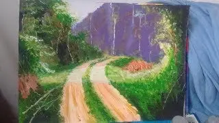 Painting, beautiful jungle - Pintura , selva hermosa