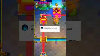 goblin barrel + mirror + clone + rage on king tower #clashroyale