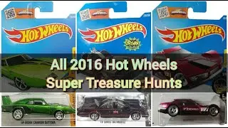 All 2016 Hot Wheels Super Treasure Hunts