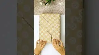 Kerstcadeaus leuk inpakken: insteekvakje 🎁  #christmas #presents