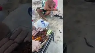 Our cute beach bbq setup 🏝🍢