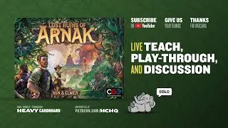 Lost Ruins of Arnak --- solo Play-through by Heavy Cardboard