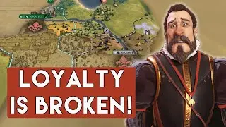 LOYALTY is PERFECTLY BALANCED in a Cramped Europe Map! || Civilization VI Experiment (Civ 6)