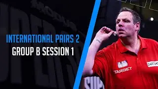 ADRIAN LEWIS IS HERE!!!🎰🎯🌍 | Live Darts | International Pairs 2 | Group B Session 1
