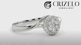 Wedding Beautiful White Gold Diamond Ring | White Gold Jewellery | Engagement rings | Crizelo Rings