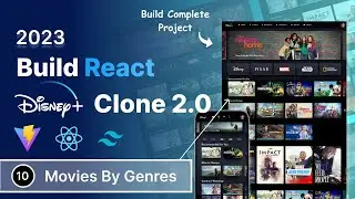 #10 Build Full Stack Disney clone Project using React, Tailwind CSS, Vite :  Movies By Genres (2)