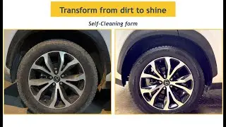 🔥 Watch This Dirty Car Tire Turn Super Clean in Minutes! 💦✨