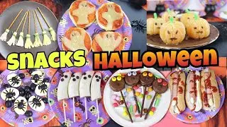 RECETAS FACILES PARA HALLOWEEN | SNAKS - TAPAS - PLATOS PARA NIÑOS DE HALLOWEEN | NatyGloss Cocina
