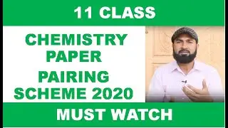 1st Year Chemistry Paper Pairing Scheme 2020