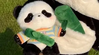 CALEMBOU | Cute Panda Backpack Cotton Doll