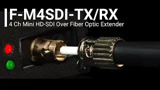4 Ch Mini HD-SDI Over Fiber Optic Extender - Thor Fiber Kit