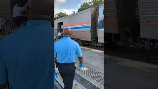 Boarding the Amtrak Train