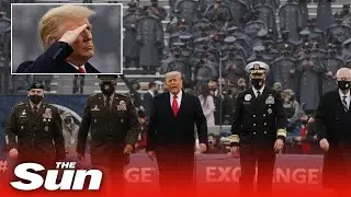 President Trump does coin toss at Army-Navy football game