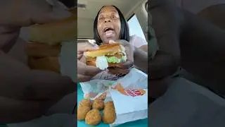 Trying Burger King&rsquo;s Fish Sandwich For First Time #foodie #fastfood #fishsandwich #subscribe