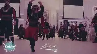 Kid performing Beautiful Ottoman Turkish dance on folk music