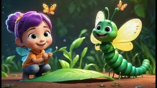 Five Sleepy Caterpillars Crawling in Line 🐛 | Nursery Rhymes for Kids & Baby Songs