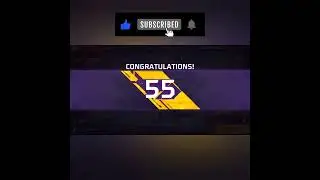 LEVEL UP 🤩🤩🤩 - REACHED LEVEL 55 - LEVEL UP REWARDS 🤔 - #levelup #freefireshorts #chooseit #level55