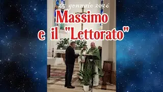 Durante la Messa succede qualcosa di speciale: Massimo riceve il Lettorato.