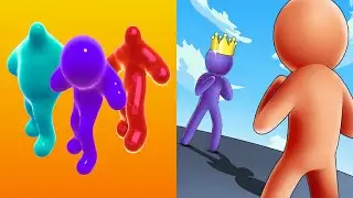 Blob Runner 3D VS Giant Rush - All Levels Gameplay Android, ios (Part 218)
