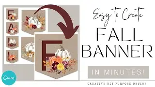 Printable Fall Banner - DIY Pumpkin Party Banner - Create with Me!