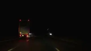 Night Drive On The M5 Motorway From J31 A30 A38 Exminster Devon To J7 A44 Worcester South, England