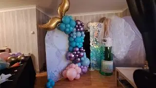 ✨ Mermaid Tail on Shimmer Wall | Stunning Party Backdrop Idea ✨
