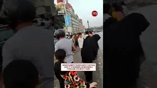 Foreign Tourist Films Mumbai Man Throwing Trash Into Arabian Sea