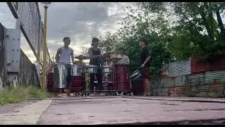 Dope Boyz drumbeaters @ punta sta. ana. biglaang practice 🤙🤙