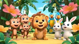 Baby Lion Missed the Jungle Music Class 🦁 | Nursery Rhymes and Kids Songs