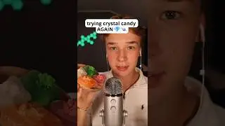 ASMR Trying Crystal Candy AGAIN🔮🍬 #asmr #asmreating #asmrsounds #asmrfood #asmrcommunity #asmrvideo