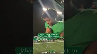 Jahan Dotson reacts to his touchdown catch against the Giants #shorts
