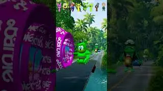 FUNNY CARS | BARBIE & SPONGE BOB & SUPER MARIO & SHREK & GUMMY BEAR & CRAZY FROG & SKIBIDI TOILET