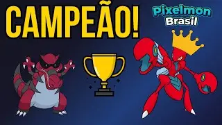 CAMPE&Atilde;O! Ganhei um Torneio no Pixelmon Brasil 🏆