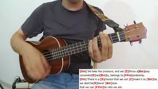 Grease is the Word - Frankie Valli - Ukulele cover Playalong with chords and lyrics on screen