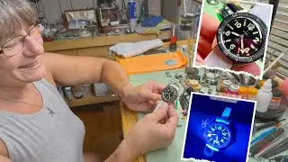 Готовые винтажные французские дайверские часы Arnex
