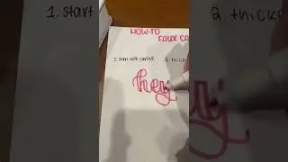 faux calligraphy tutorial #art #calligraphy #handlettering