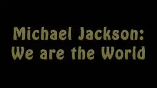 Michael Jackson  We Are the World Lyrics