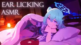 😴 Let’s Sleep Together 💗 Gentle Ear Licking ASMR [3DIO]