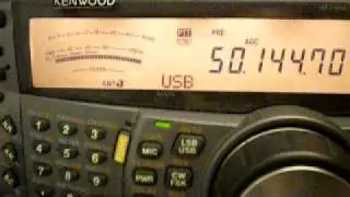 KP3AC working K7WIN as heard from KP4TR (EL87) 6 meters