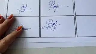 Signature ideas from letter Q R S and T