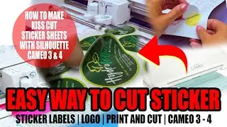 HOW TO MAKE KISS CUT STICKER SHEETS WITH SILHOUETTE CAMEO 3 - 4