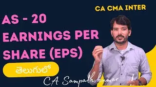 Earnings Per Share (EPS) Simplified | CA CMA Inter | Nov 2024 Exam | CA Sampath Kumar