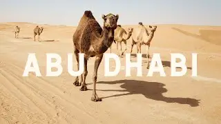 FLYING OVER ABU DHABI, UNITED ARAB EMIRATES - Music Video for Relaxation and Travel